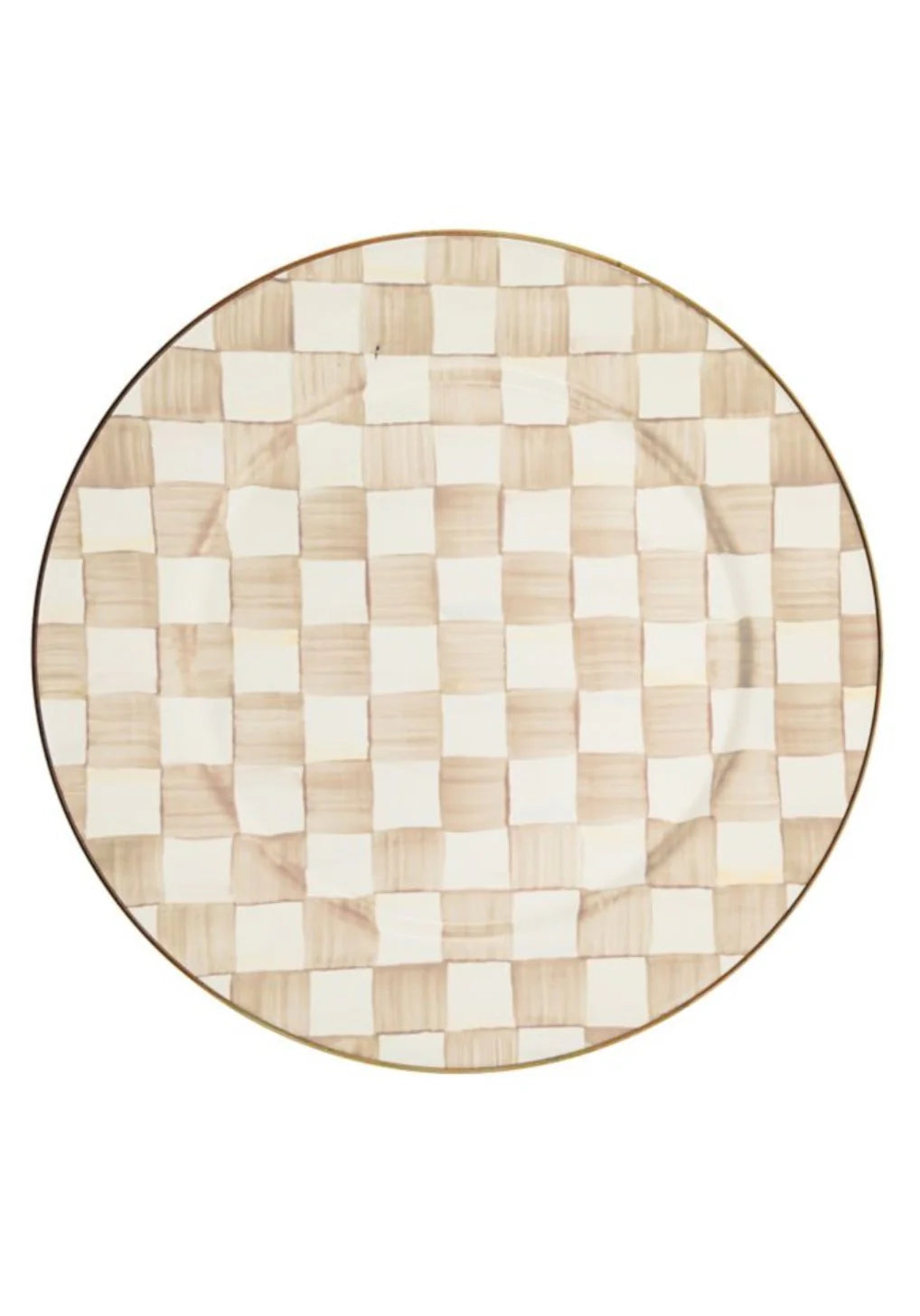 Mocha Check Serving Platter
