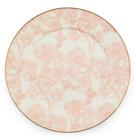 English Garden Enamel Serving Platter - Rosy