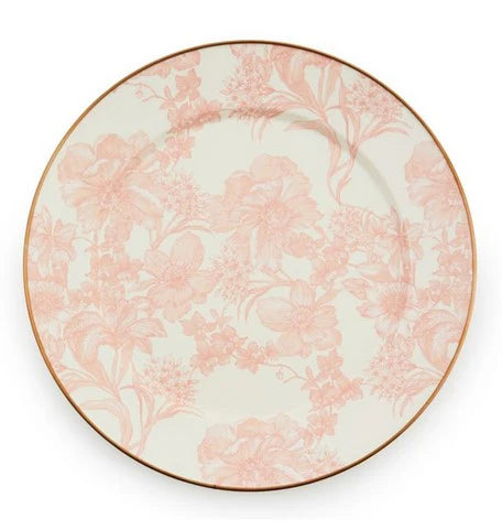 English Garden Enamel Charger - Rosy