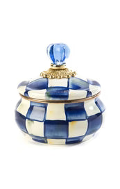 Royal Check Squashed Pot