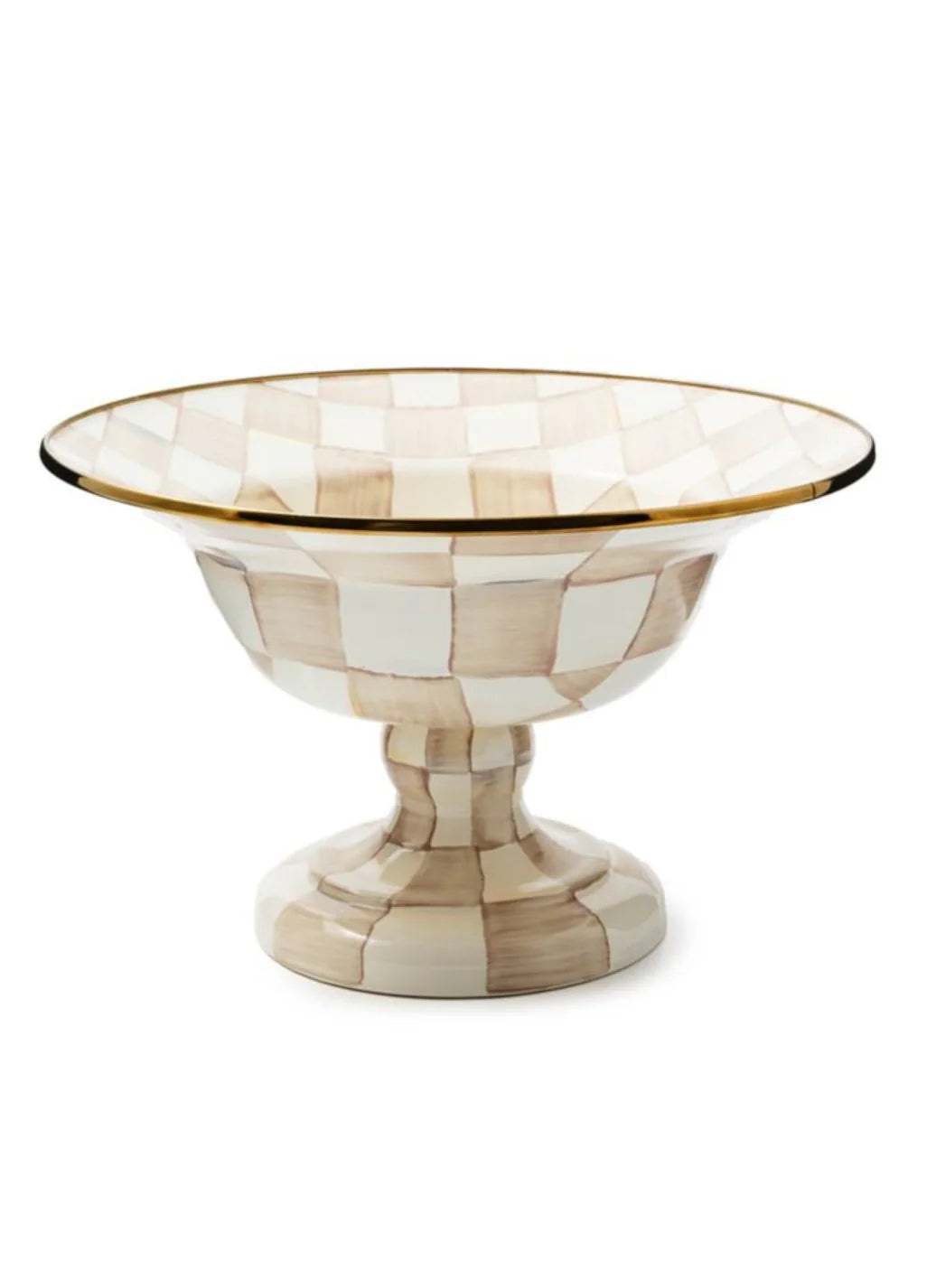Mocha Check Compote Large