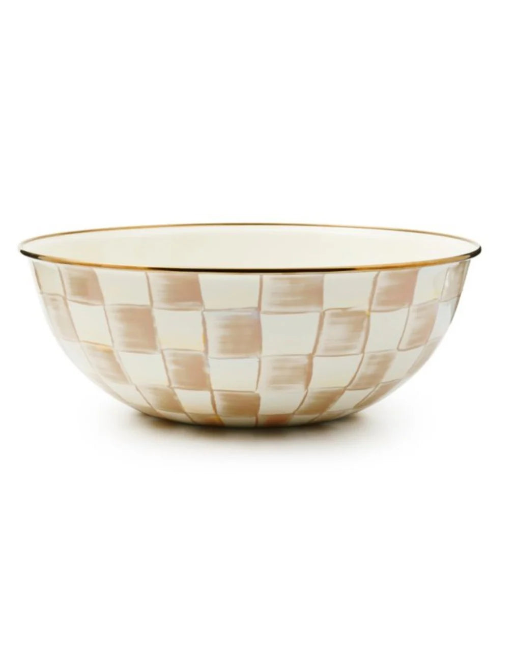 Mocha Check Everyday Bowl Extra Large