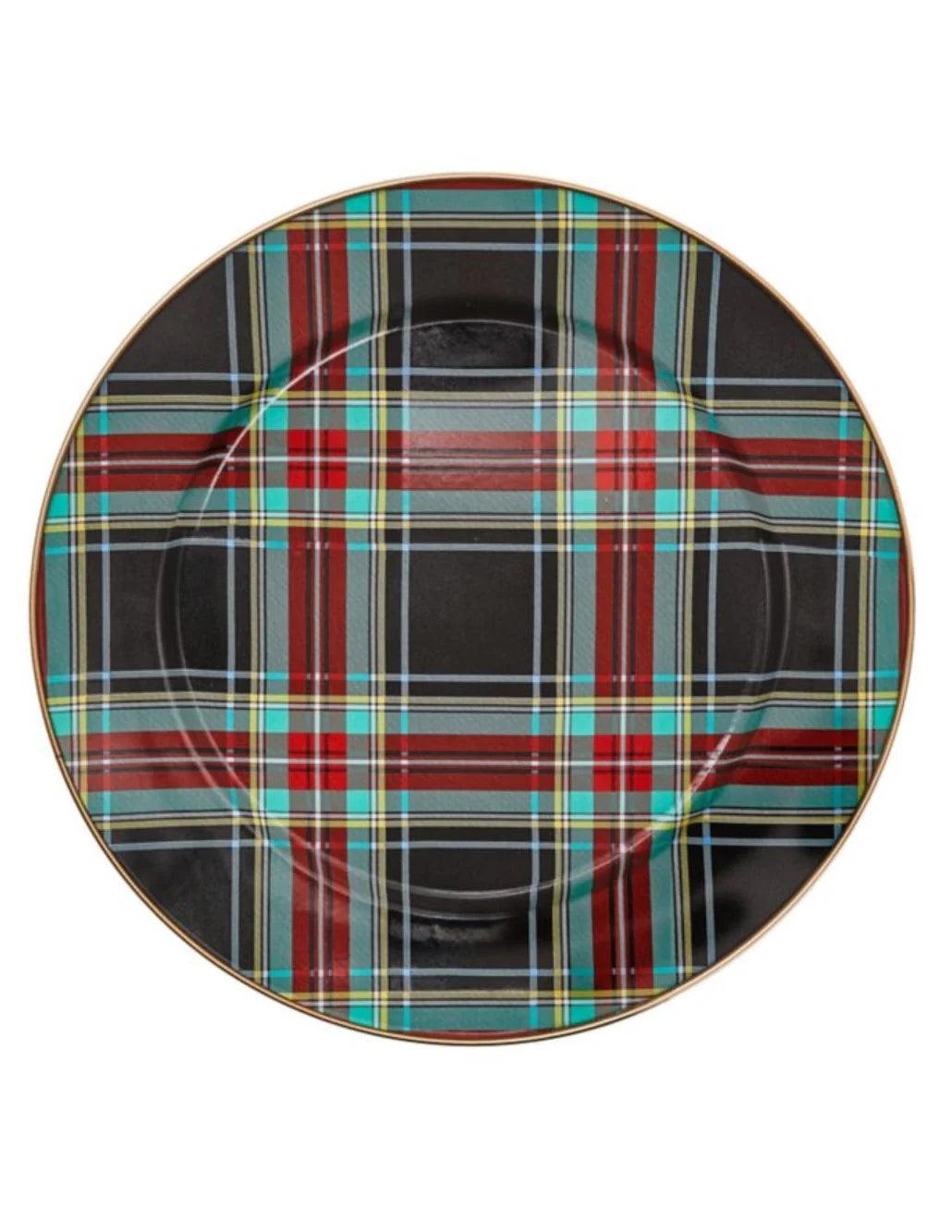 Tartan Black Charger